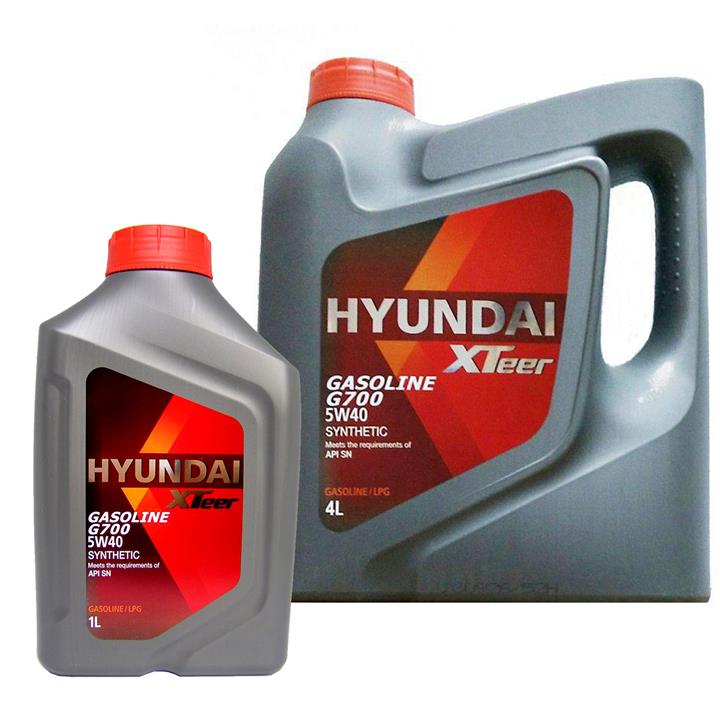 روغن موتور خودرو هیوندای اکستیر مدل 5W-40 G700 ظرفیت 5 لیتر